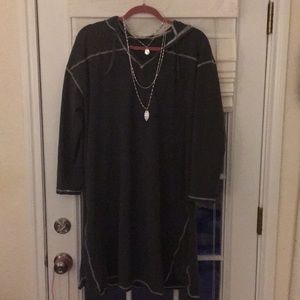 Hooded sweatshirt dress